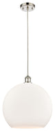 Innovations 516-1P-PN-G121-14-LED 1-Light Pendant, Polished Nickel