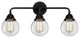 Beacon Bath Vanity Light, Matte Black, Clear, Clear