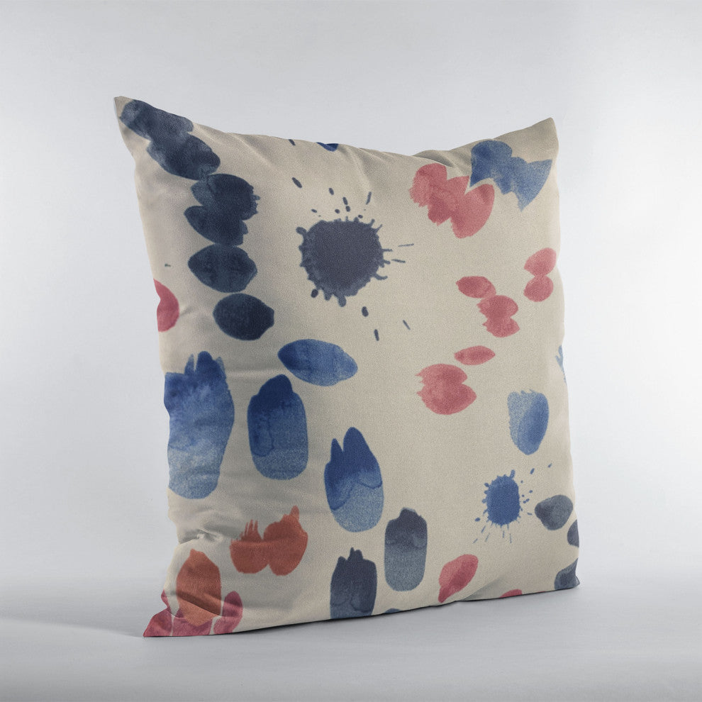 Plutus Multi-Color Creative Art Dot Luxury Throw Pillow, 26"x26"
