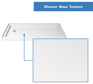 Infinity-Z 36x60x76 3/4 Clear Sliding Shower Door Oil Rubbed Bronze/LD/Backwalls