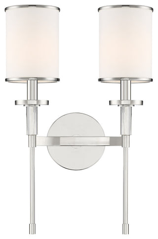 Crystorama Lighting Group HAT-472 Hatfield 2 Light 19" Tall Wall - Polished