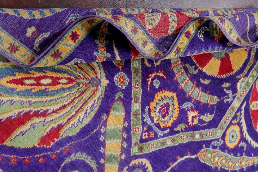 Oriental Kazak Novelty Asian Style Pakistani Hand Made Area Rug, Blue, 7'9"x5'9