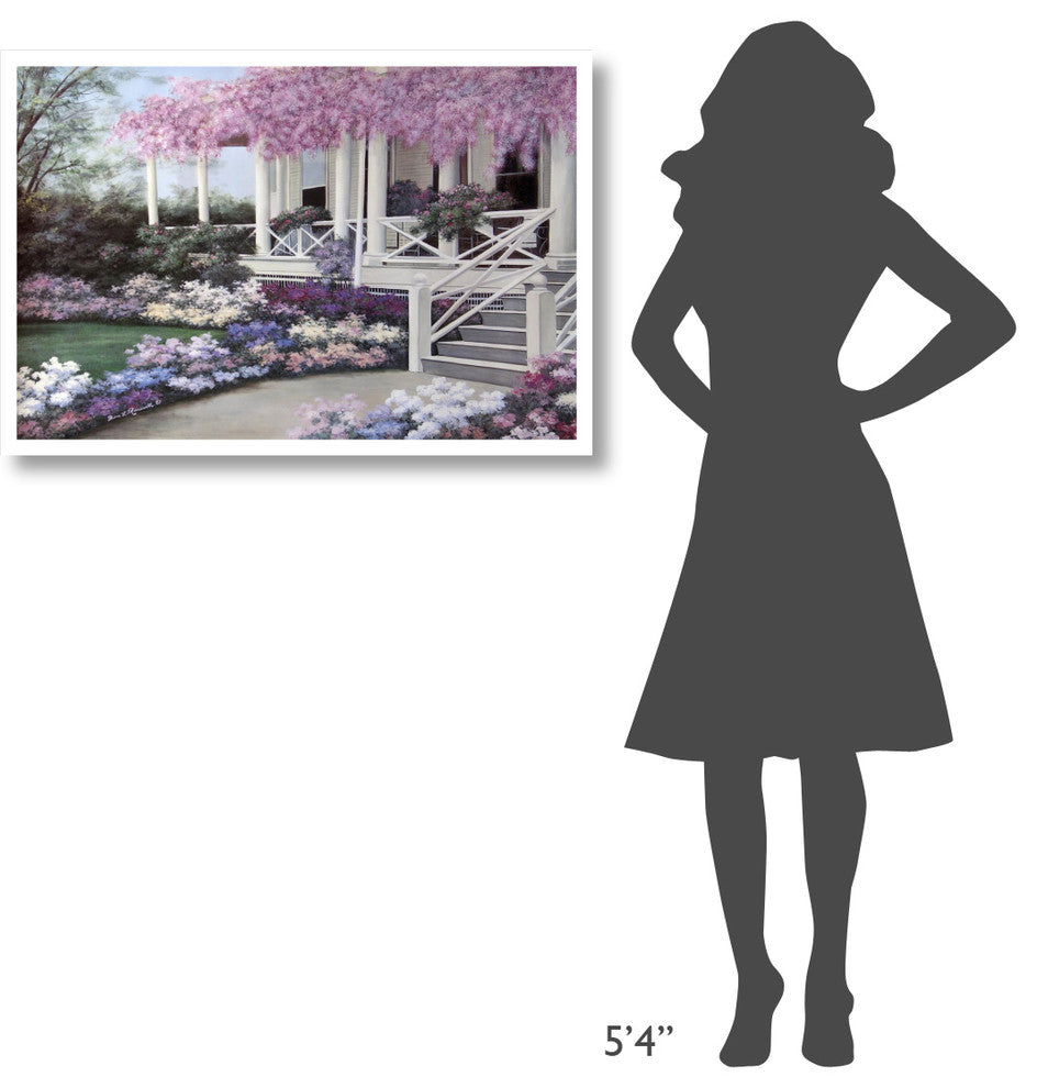 "Garden Veranda" Digital Paper Print by Diane Romanello, 38"x26"