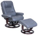 Jacque Pedestal Recliner / Ottoman, Marlene Gray