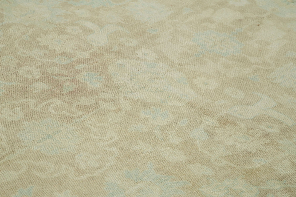 Rug N Carpet - Handmade Oriental 7' 10" x 11' 8" Wool Oushak Area Rug