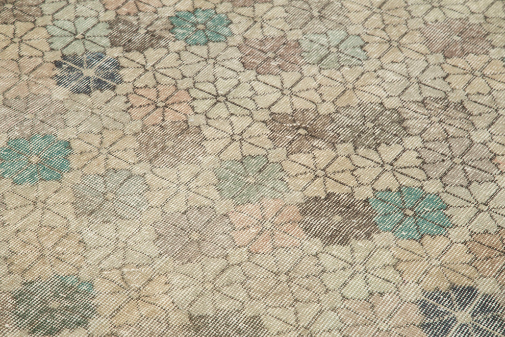 Rug N Carpet - Handmade Turkish 5' 0'' x 8' 7'' Contemporary Vintage Rug