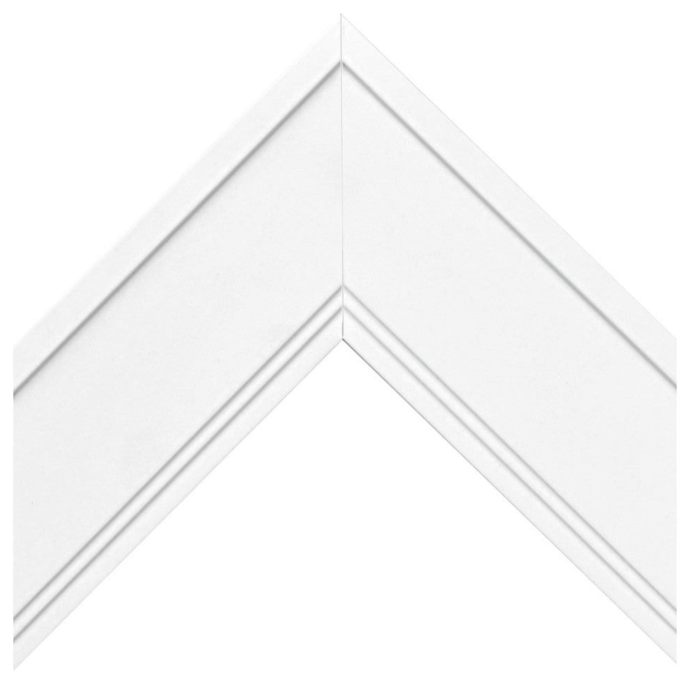 Porter White Framed Mirror, 36"x48"