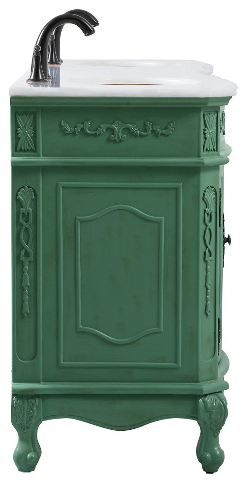 Bathroom Vanity, Vintage Mint, 72", Double Sink