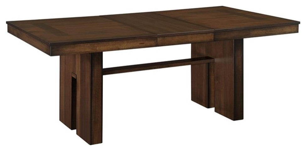 Lexicon Sedley 5-Piece Contemporary Wood and MDF Board Dining Set in Walnut