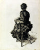 William Merritt Chase Figure Study, I, Gallery Wrapped Canvas Print, 20"x25"