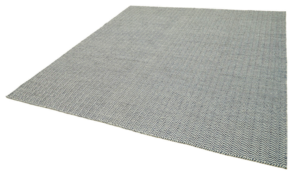Rug N Carpet - Handmade Modern Design 8' 1'' x 10' 0'' Wool Unique Kilim Rug