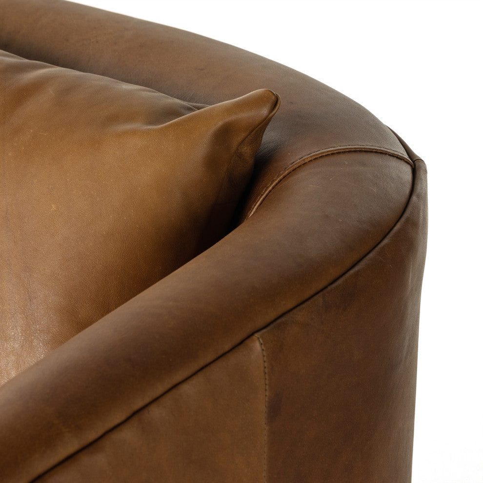Topanga Swivel Chair-Antique Sienna