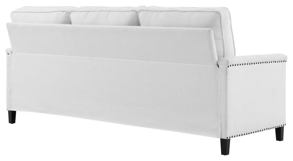Sofa, Fabric, White, Modern, Living Lounge Room Hotel Lobby Hospitality