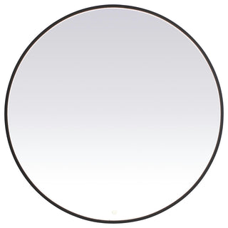 Modern Black Led Mirror, 45"