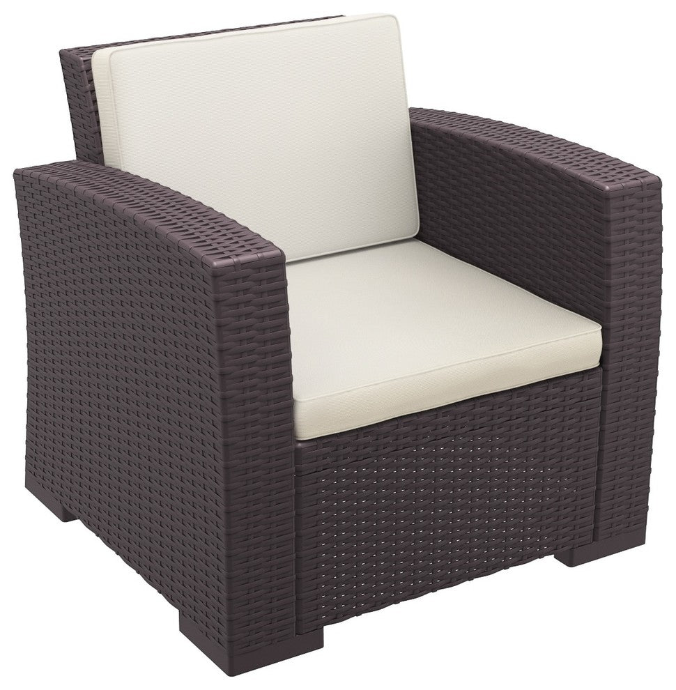 Compamia Monaco Patio Club Chair, Brown