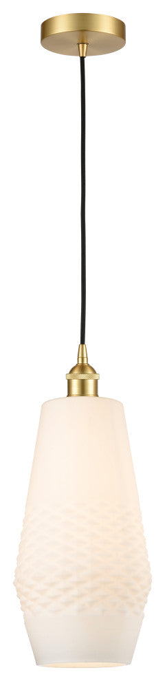 Innovations 616-1P-SG-G681-7 1-Light Mini Pendant, Satin Gold