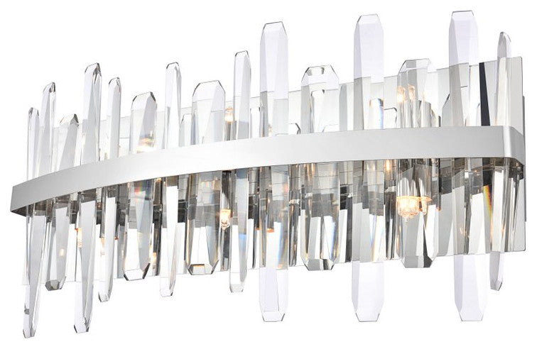 Modern Chrome 6-Light Bath Sconces