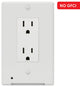 Nightlight Wallplate, LumiCover Classic Decor, White | Westek LCR-CDDO-W