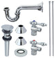 Kingston Brass Plumbing Sink Trim Kitchen With Drain and P Trap, Polished Chrome