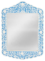 Butler Specialty Company Vivienne Bone Inlay Wall Mirror - Sky Blue And White