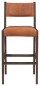 Kosas Home Wayne Top Grain Leather Stool, Bar Stool