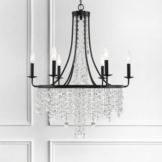 Gabrielle 6-Light Matte Black Chandelier