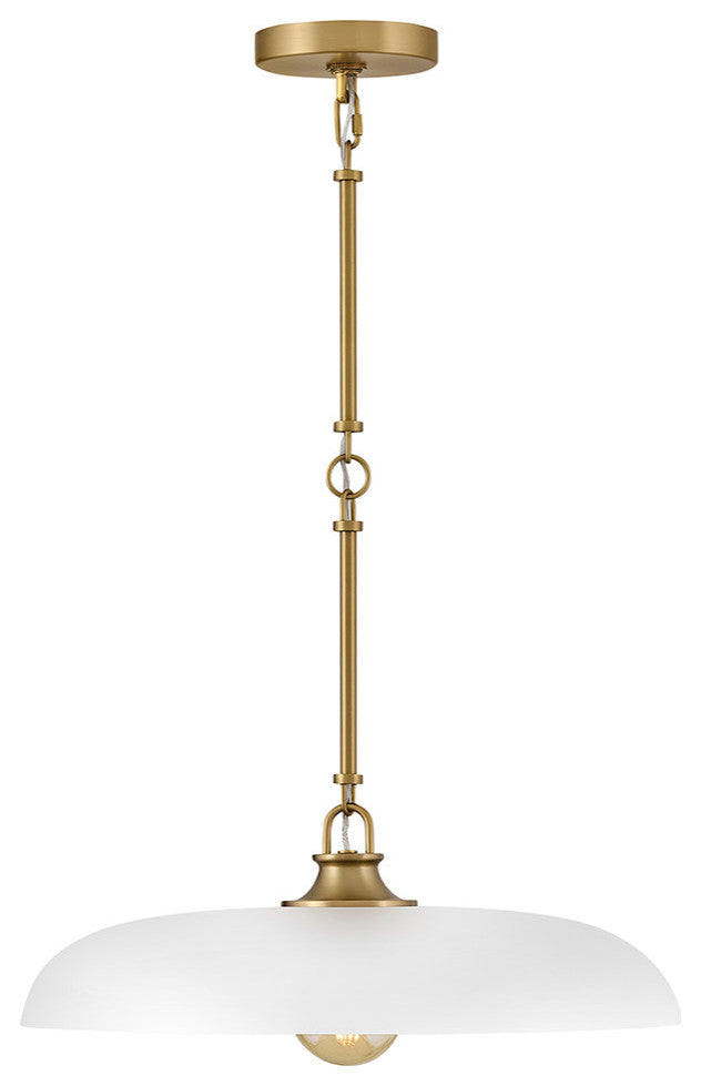 Hinkley Sadie Large Dome Pendant, Lacquered Brass