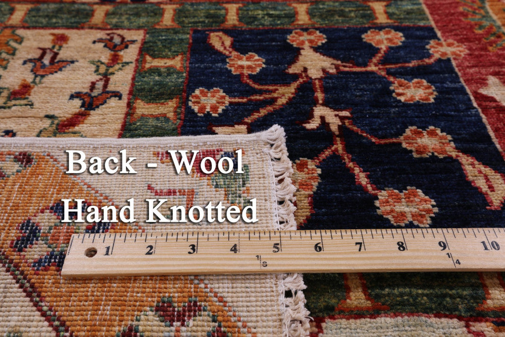 5' 5" X 8' 3" Super Kazak Handmade Wool Rug Q11089