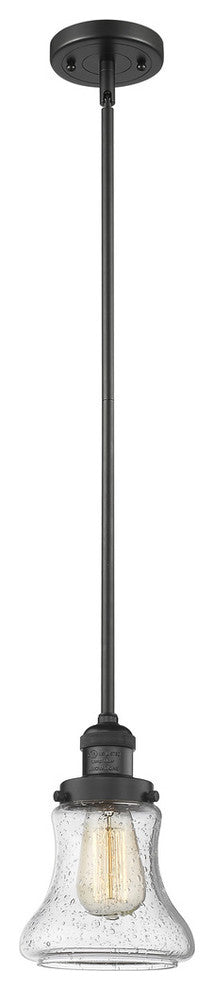 Innovations Lighting 201S-Bk-G194-Led 1 Light Dimmable Led Mini Pendant