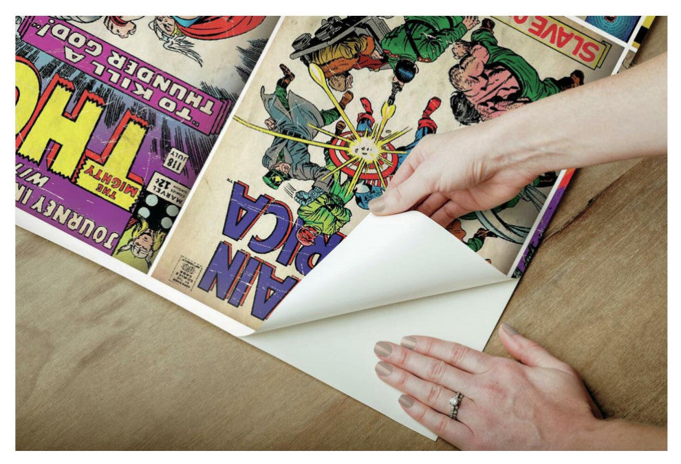 Marvel Comic Cover Peel And Stick Mural