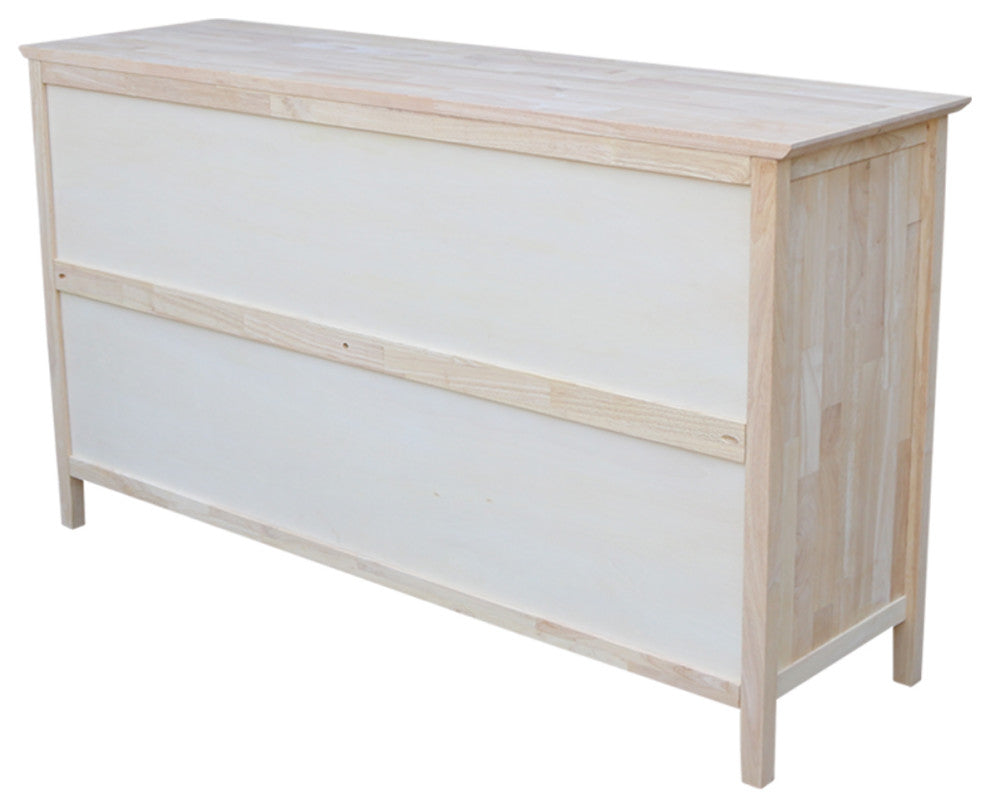 Solid Wood Dresser With 6 Drawers