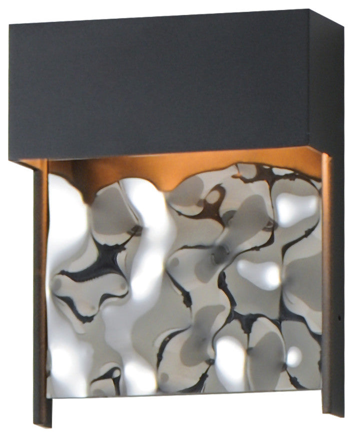 ET2 E30260-125 Coulee 8" Tall LED Outdoor Wall Sconce - Black