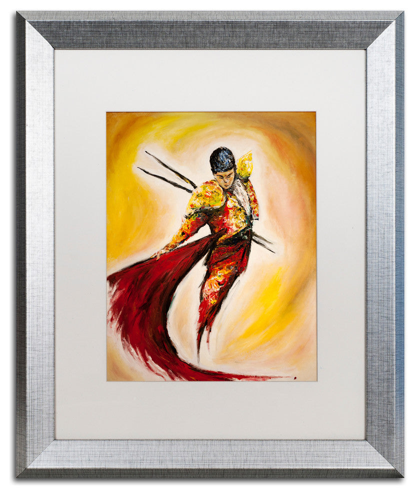 Marc Allante 'Matador' Art, Silver Frame, White Mat, 20x16