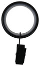 Curtain Rings With Clips, 1.5", Black, Set of 16