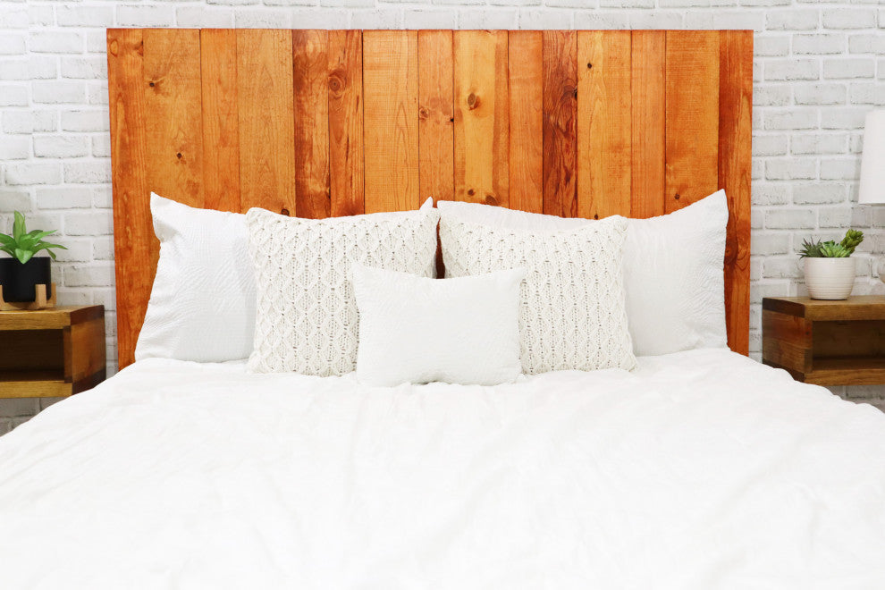 Handcrafted Headboard, Hanger Style, Monarch Orange, King