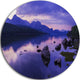 Coniston Water In The Lake District, Landscape Round Metal Artwork, 11"