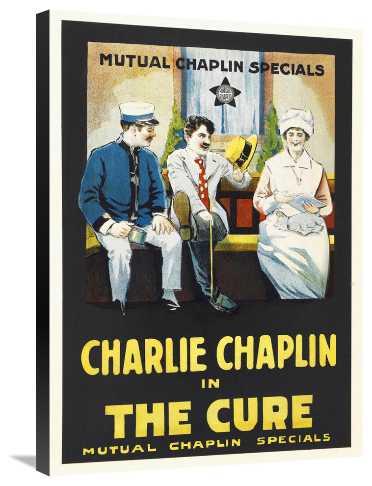 "Charlie Chaplin - The Cure, 1917" Canvas by Hollywood Photo Archive, 22x30"
