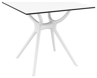 Plus Dining Set With 2 Arm Chairs White