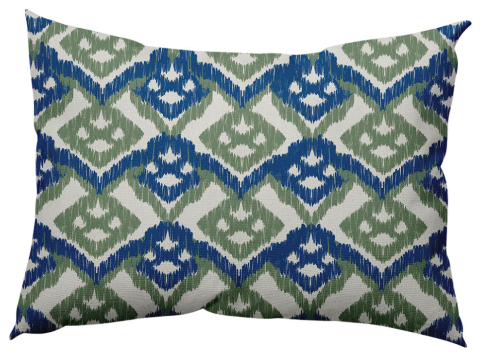 Hipster Decorative Throw Pillow, Dark Cobalt Blue, 14"x20"