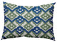 Hipster Decorative Throw Pillow, Dark Cobalt Blue, 14"x20"