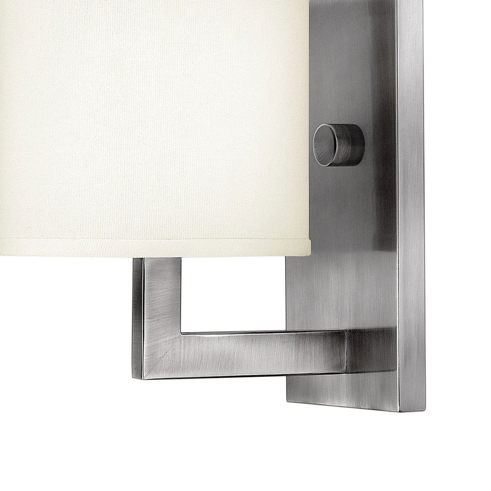 Hinkley Hampton Single Light Sconce, Antique Nickel