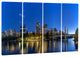 "Calgary Skyline" Cityscape Photography Canvas Print, 4 Panels, 48"x28"