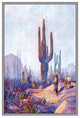 Cactus and Man- Gallery Wrapped Canvas Art 28" x 42"