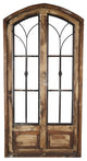 San Miguel Farmhouse Window Style Wall Decor, Antiqued White, Medium