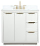 Elegant Decor Blake Bathroom Vanity White