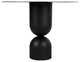 Wanda Dining Table, Black Metal