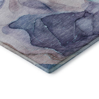Premium Machine Washable Mayfield AMF504 Navy 2'3" x 7'6" Runner Rug