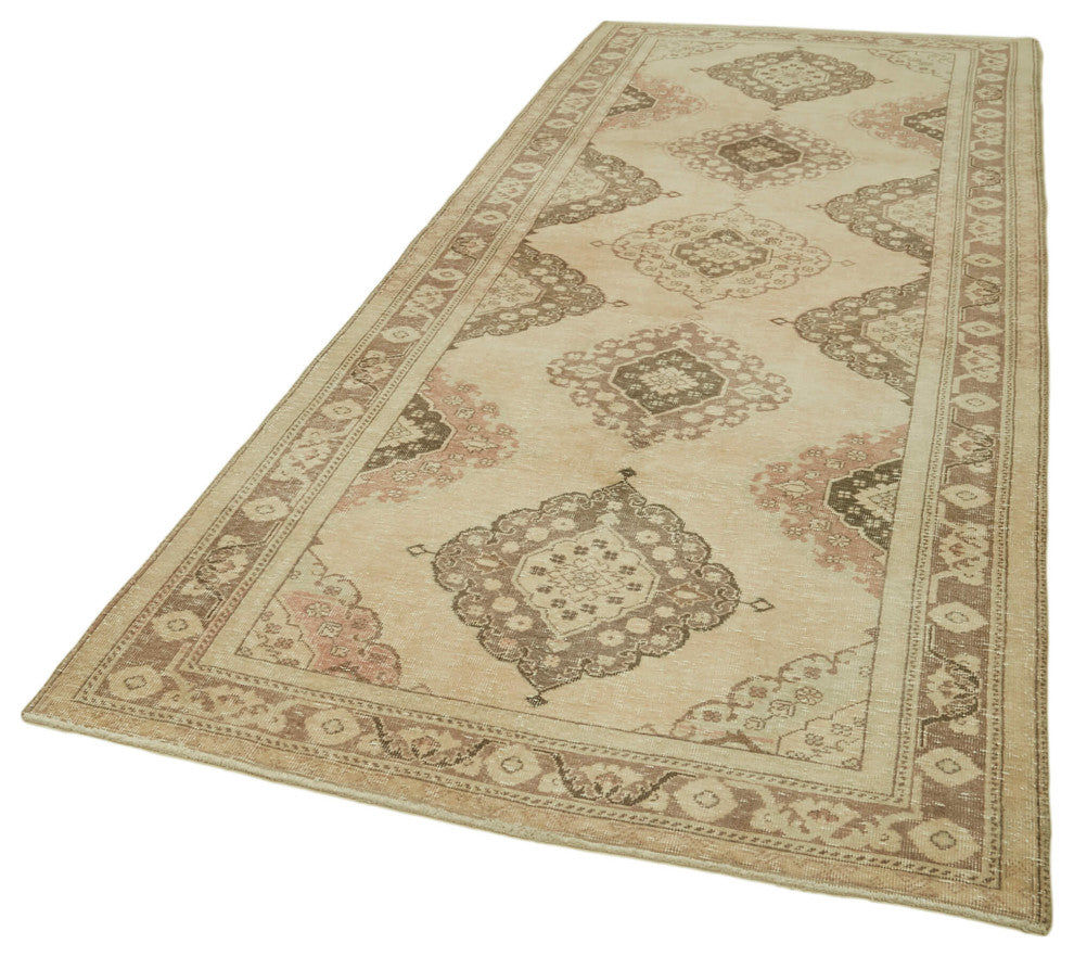 Rug N Carpet - Handwoven Oriental 4' 7" x 12' 5" Antique Runner Rug
