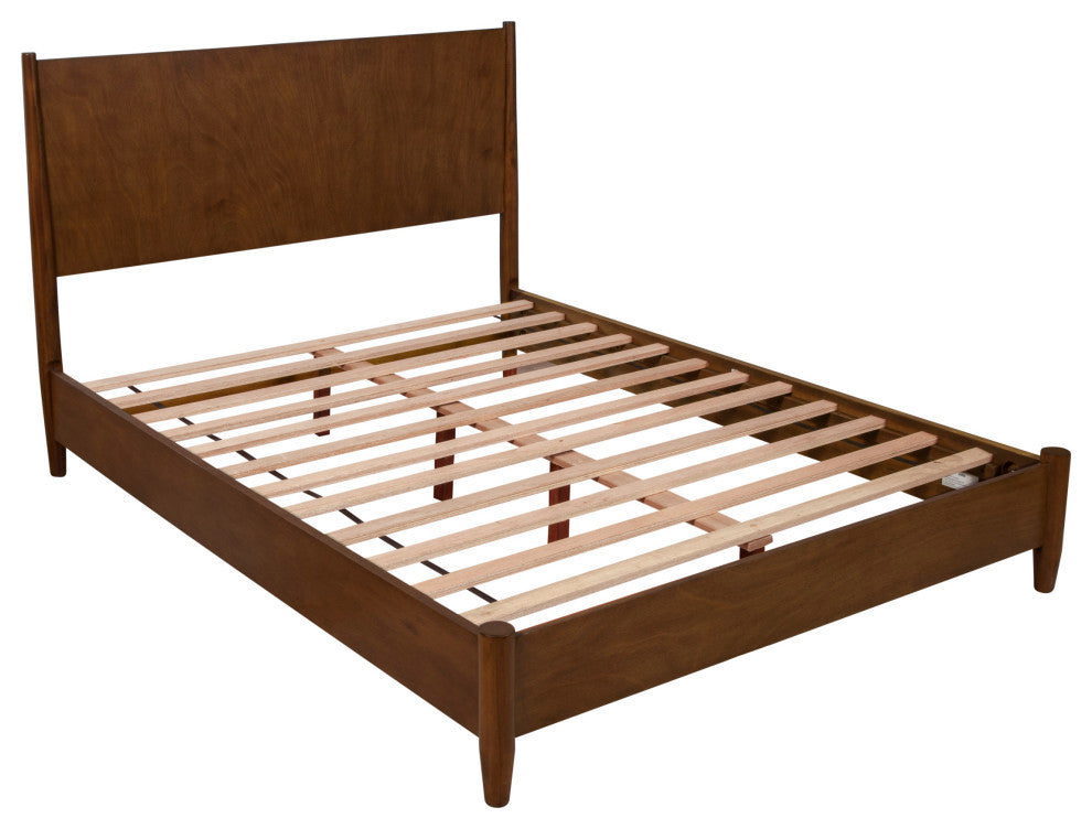 Flynn Standard King Platform Bed, Walnut