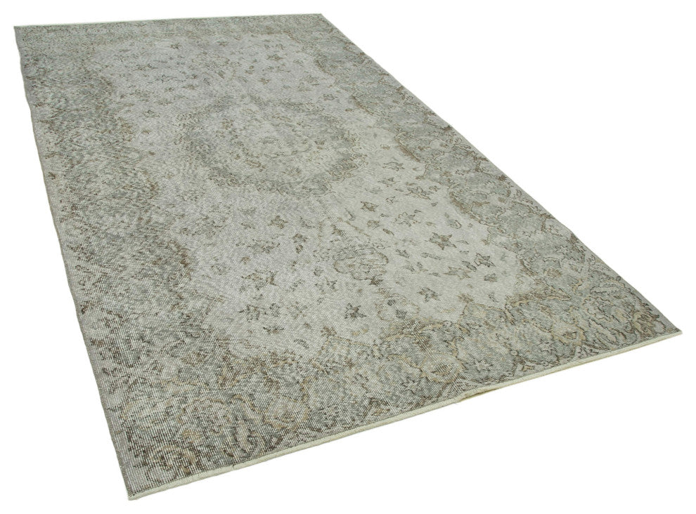 Rug N Carpet - Handmade Oriental 5' 6" x 9' 3" Vintage Overdyed Area Rug